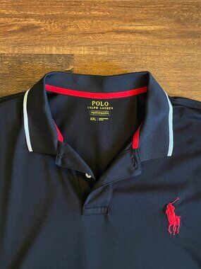 Polo Ralph Lauren Mens Polo Shirt Big Pony Black Short Sleeve Size 2XL